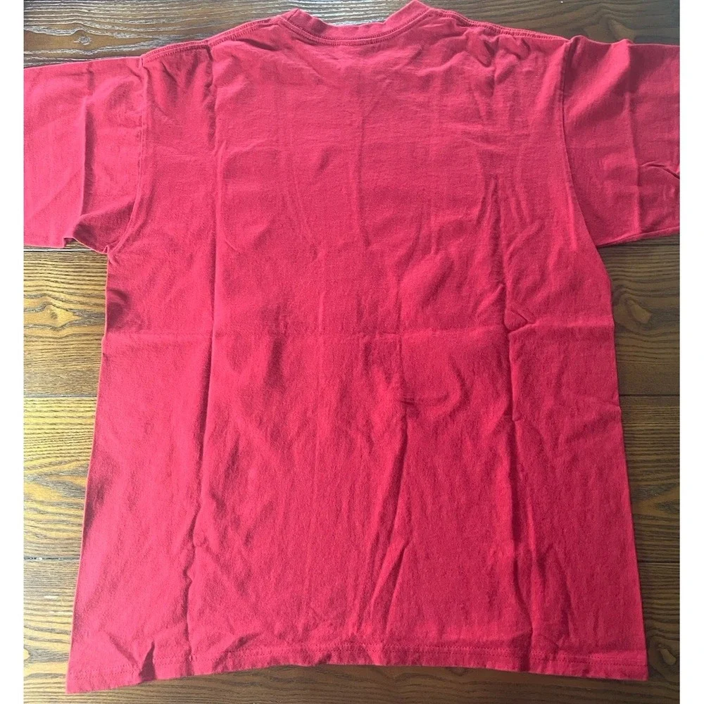 Y2K Air Jordan T-Shirt Men M Jumpman Logo Red Short Sleeve #23